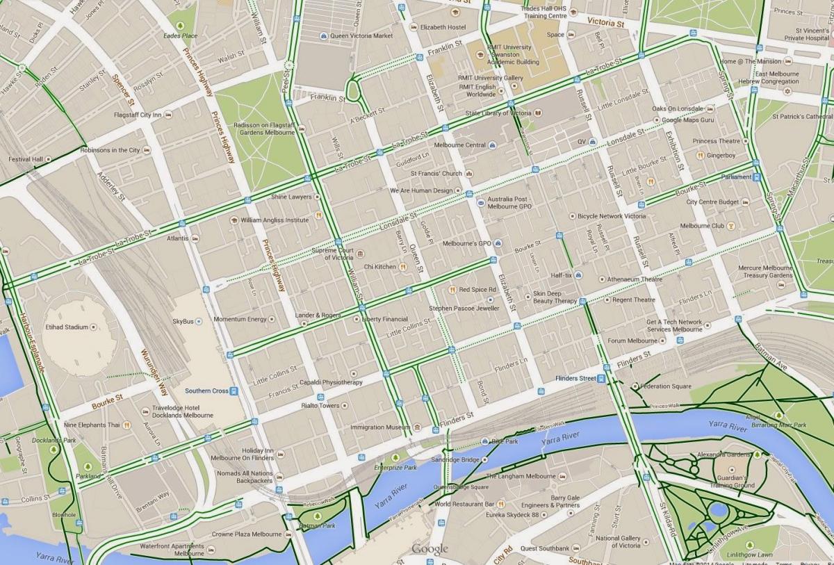 Melbourne mapa cdb