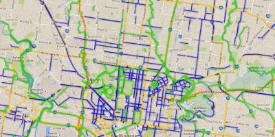 Ciclovias mapa de Melbourne