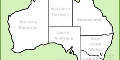 Mapa De Melbourne, Austrália