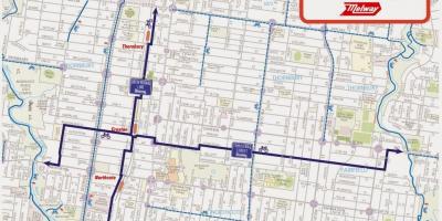 Mapa de Melbourne moto compartilhar
