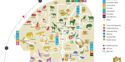 Mapa de Melbourne zoo