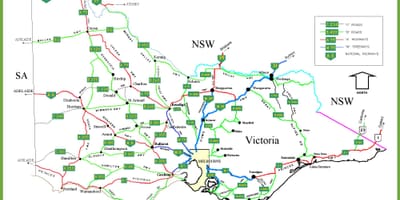 Mapa de Victoria, Austrália
