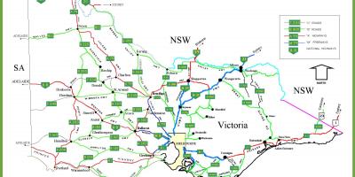 Mapa de Victoria, Austrália